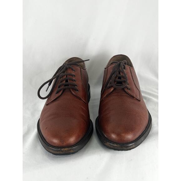 Salvatore Ferragamo Studio Dress Shoe Derby Brown Leather Rubber Men’s Size 8 D main image 7
